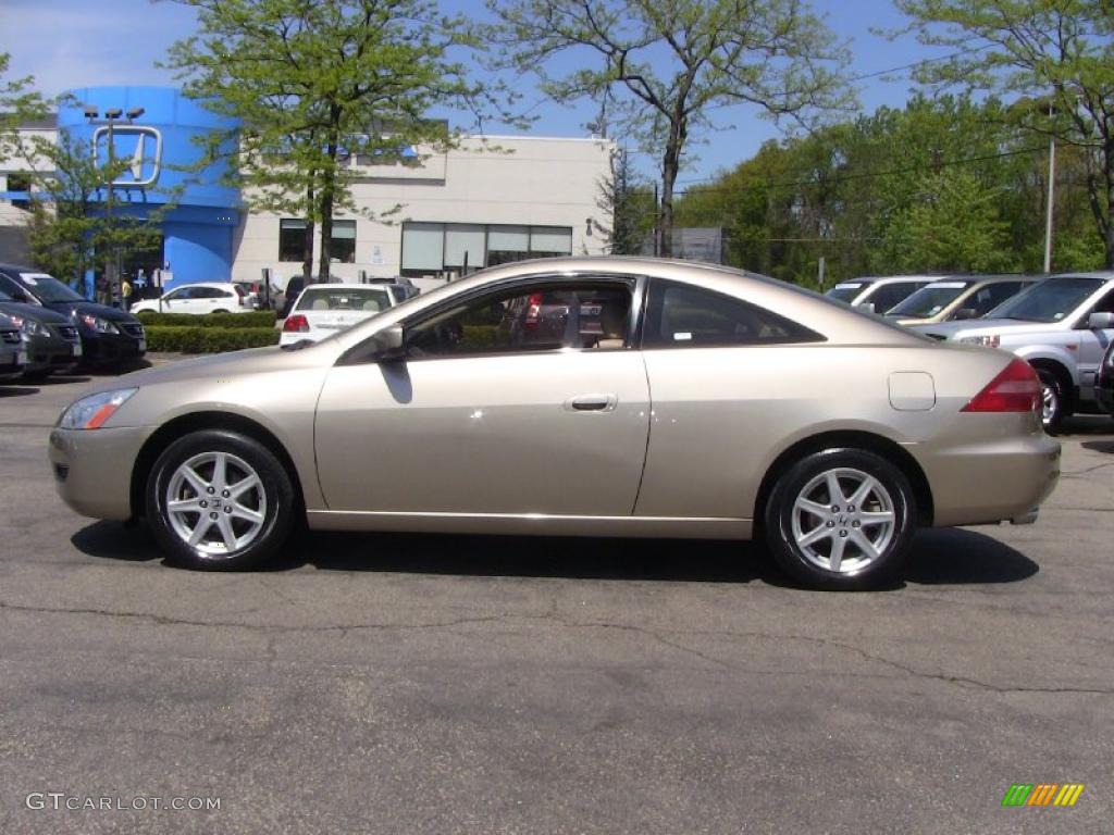 2003 Accord EX V6 Coupe - Desert Mist Metallic / Ivory photo #1