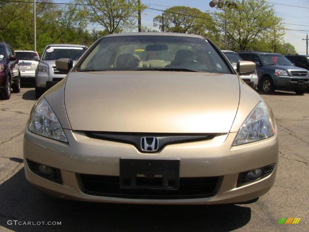 2003 Accord EX V6 Coupe - Desert Mist Metallic / Ivory photo #5