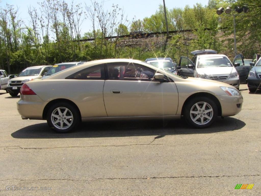 2003 Accord EX V6 Coupe - Desert Mist Metallic / Ivory photo #7
