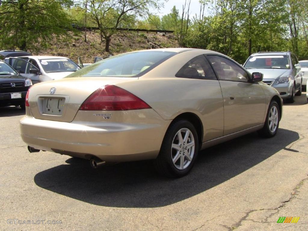 2003 Accord EX V6 Coupe - Desert Mist Metallic / Ivory photo #8