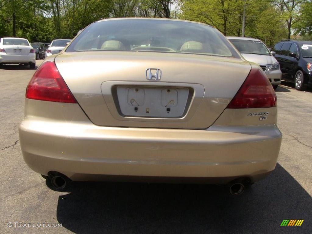 2003 Accord EX V6 Coupe - Desert Mist Metallic / Ivory photo #9