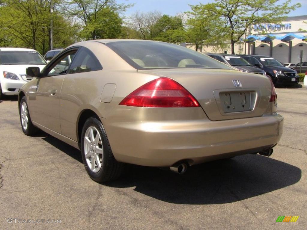 2003 Accord EX V6 Coupe - Desert Mist Metallic / Ivory photo #10