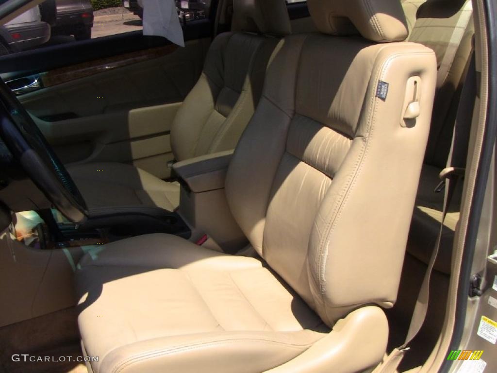 2003 Accord EX V6 Coupe - Desert Mist Metallic / Ivory photo #16