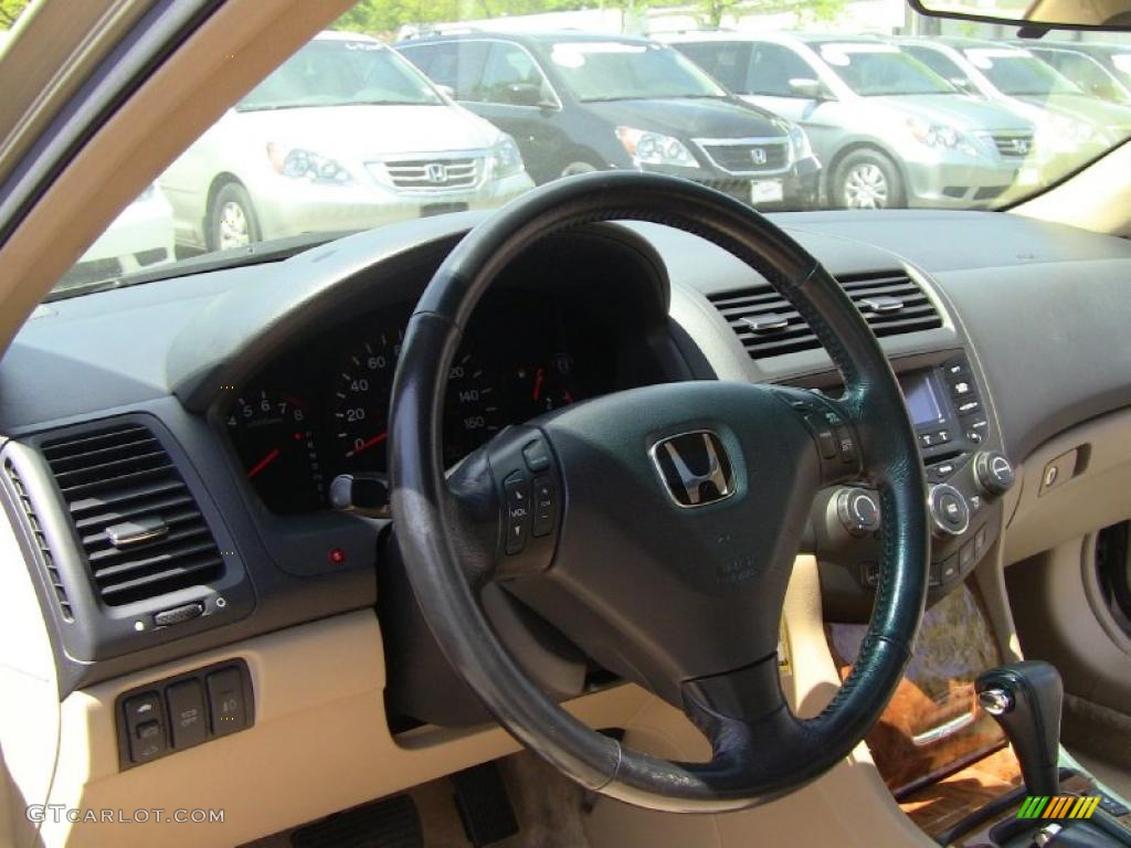 2003 Accord EX V6 Coupe - Desert Mist Metallic / Ivory photo #20