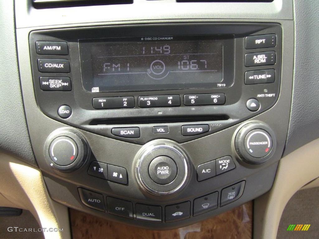 2003 Accord EX V6 Coupe - Desert Mist Metallic / Ivory photo #21