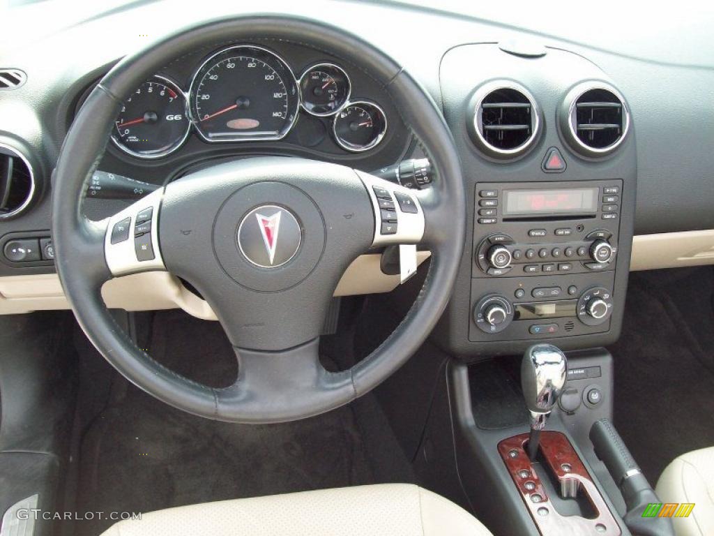 2008 Pontiac G6 GT Convertible Light Taupe Dashboard Photo #49080683