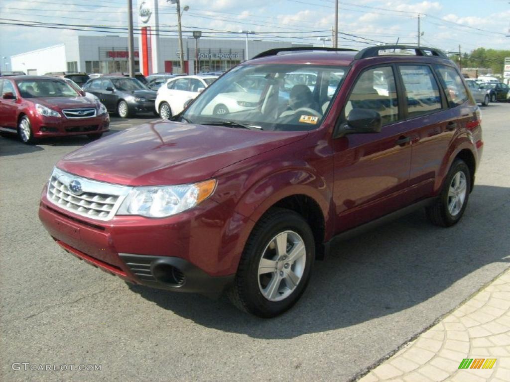 Camelia Red Metallic 2011 Subaru Forester 2.5 X Exterior Photo #49080833