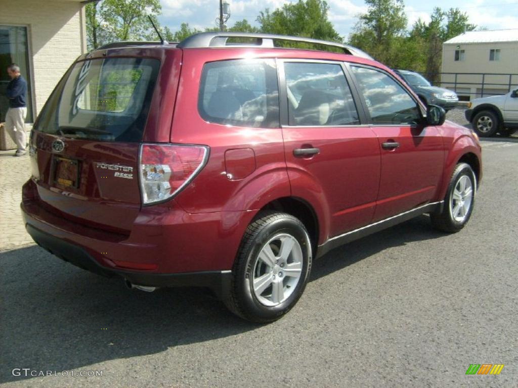 Camelia Red Metallic 2011 Subaru Forester 2.5 X Exterior Photo #49080884
