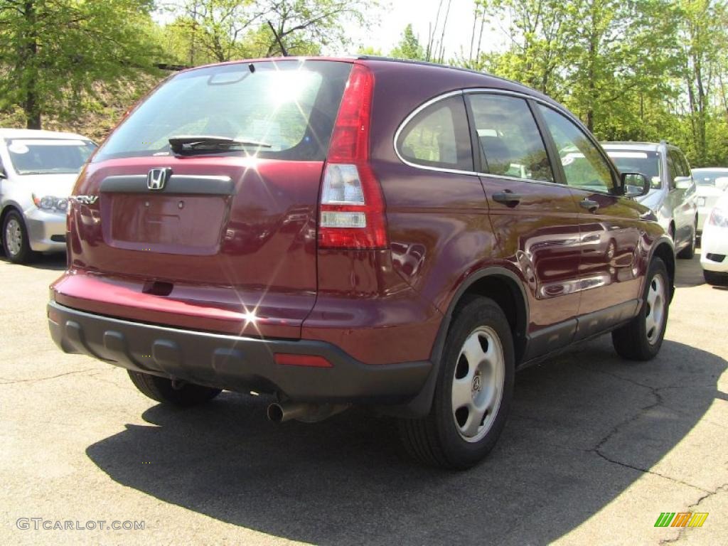2007 CR-V LX 4WD - Tango Red Pearl / Gray photo #8