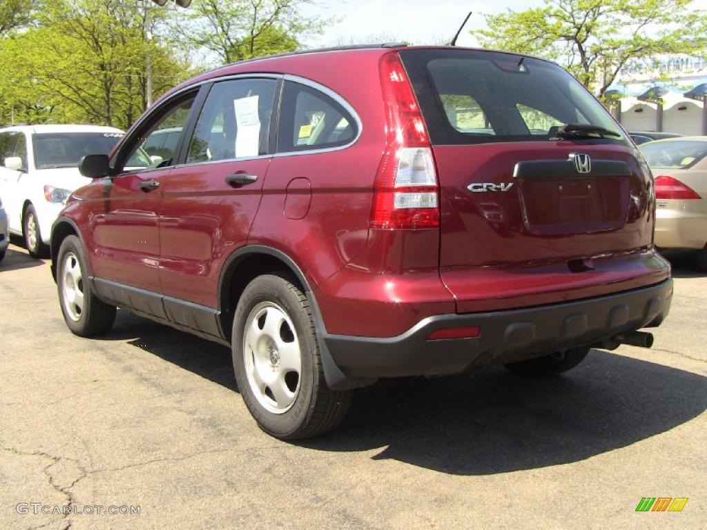 2007 CR-V LX 4WD - Tango Red Pearl / Gray photo #10