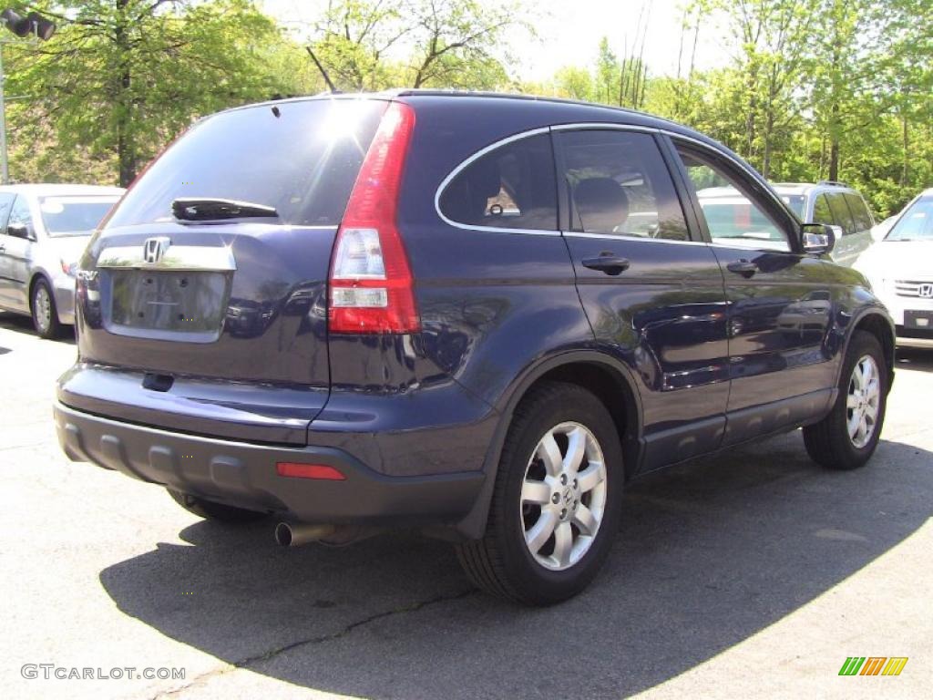 2007 CR-V EX-L 4WD - Royal Blue Pearl / Black photo #8