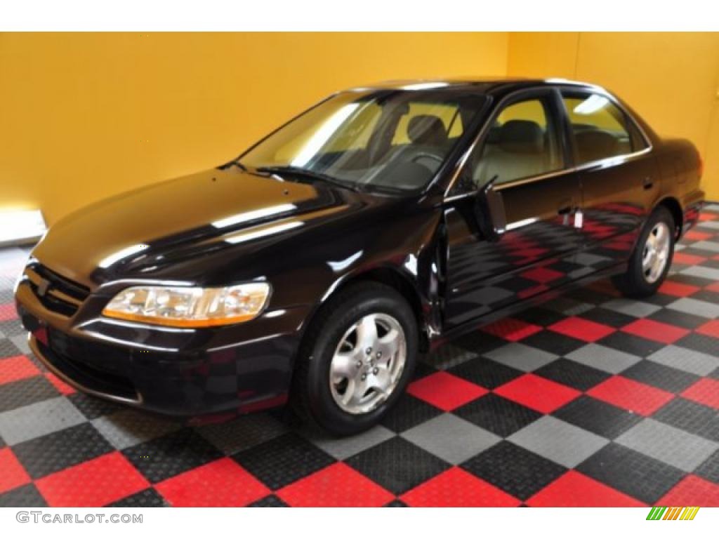 1998 Accord EX V6 Sedan - Black Currant Pearl / Ivory photo #2