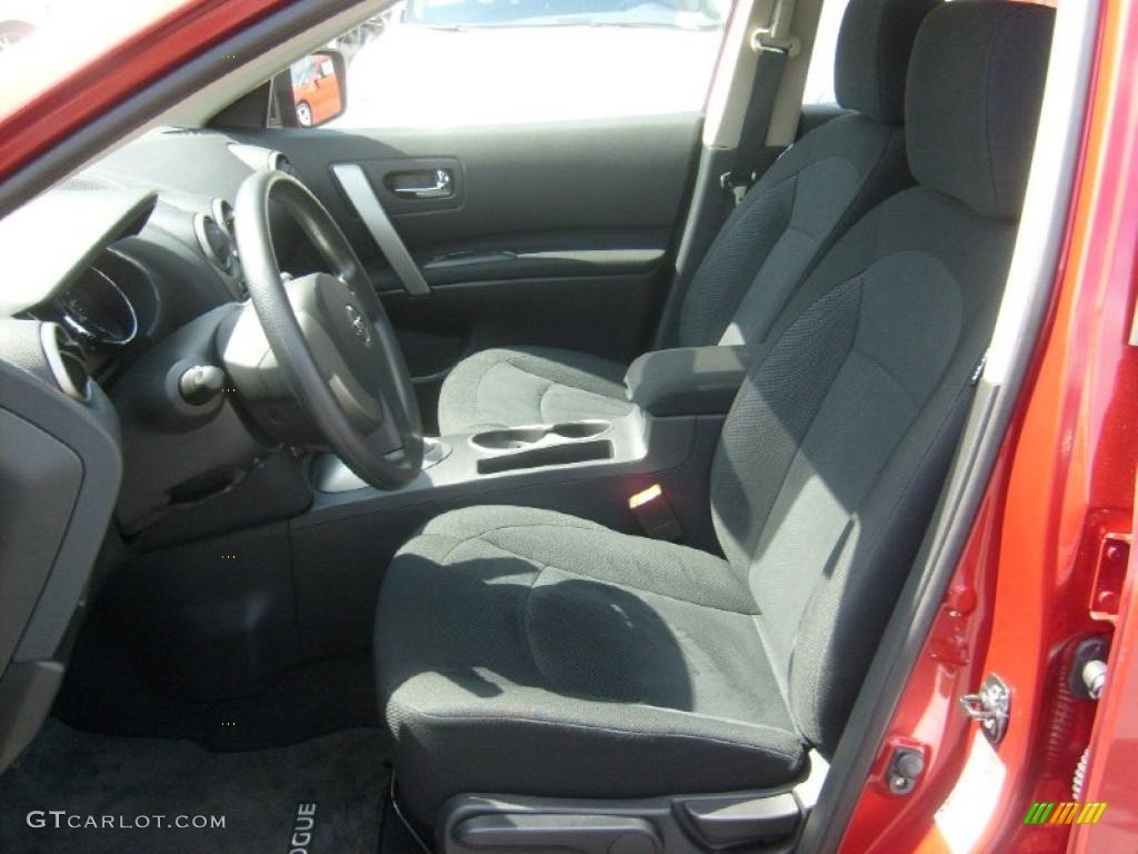 2011 Rogue S AWD - Cayenne Red / Black photo #3
