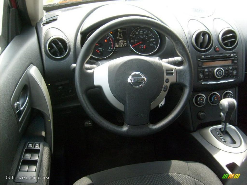 2011 Rogue S AWD - Cayenne Red / Black photo #5