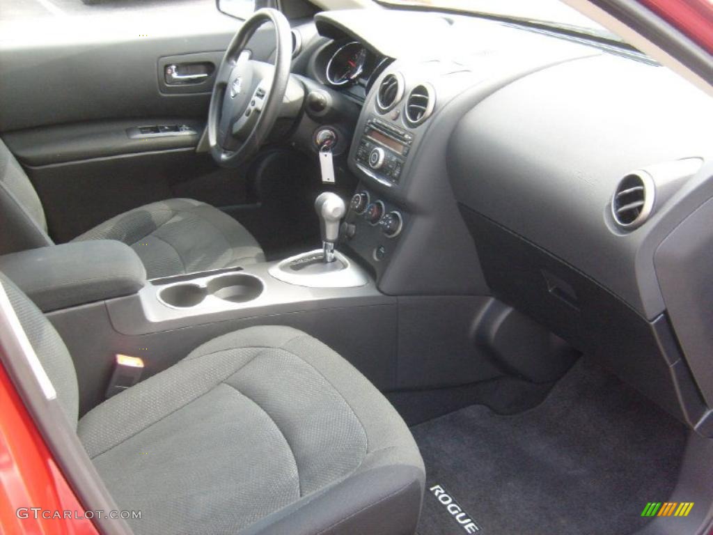 2011 Rogue S AWD - Cayenne Red / Black photo #6