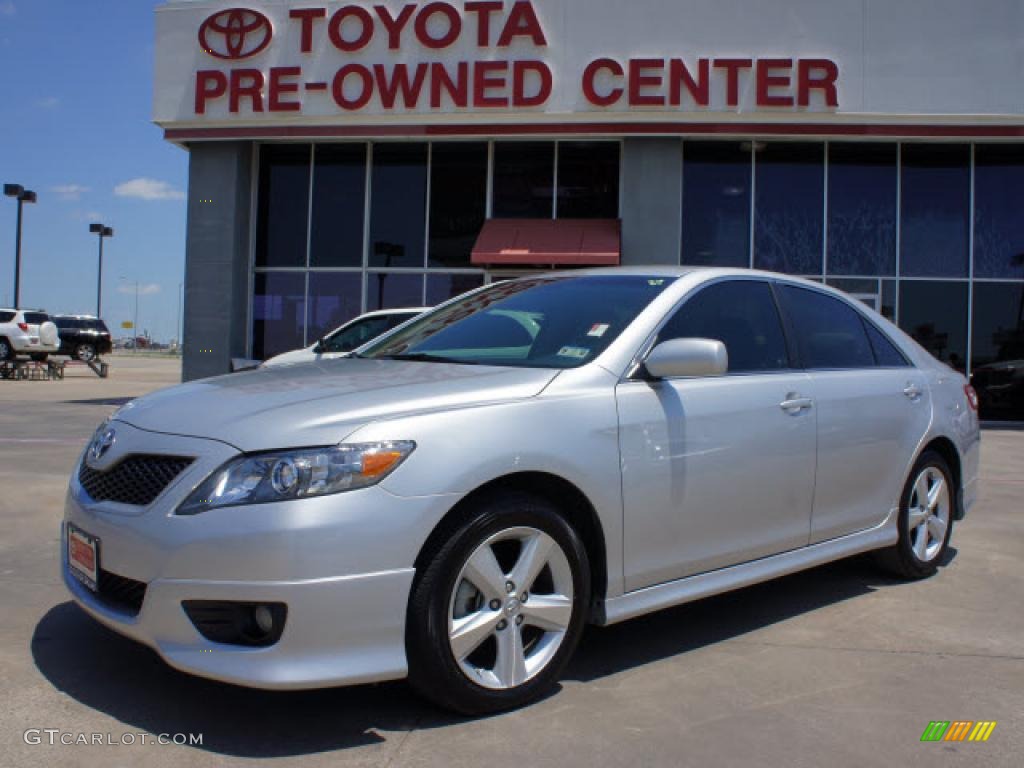 2010 Camry SE V6 - Classic Silver Metallic / Ash Gray photo #1