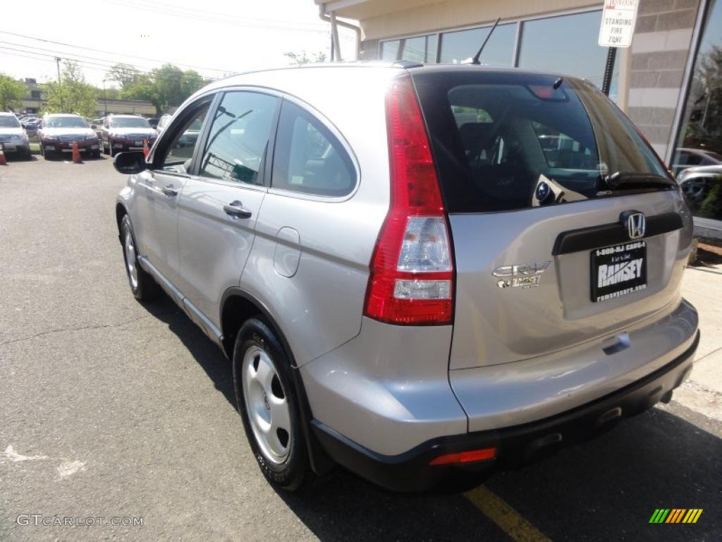 2008 CR-V LX 4WD - Whistler Silver Metallic / Black photo #5