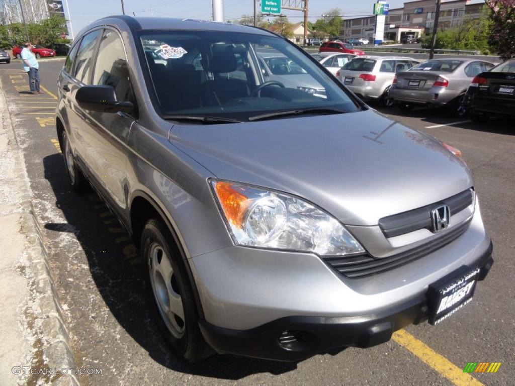 2008 CR-V LX 4WD - Whistler Silver Metallic / Black photo #11