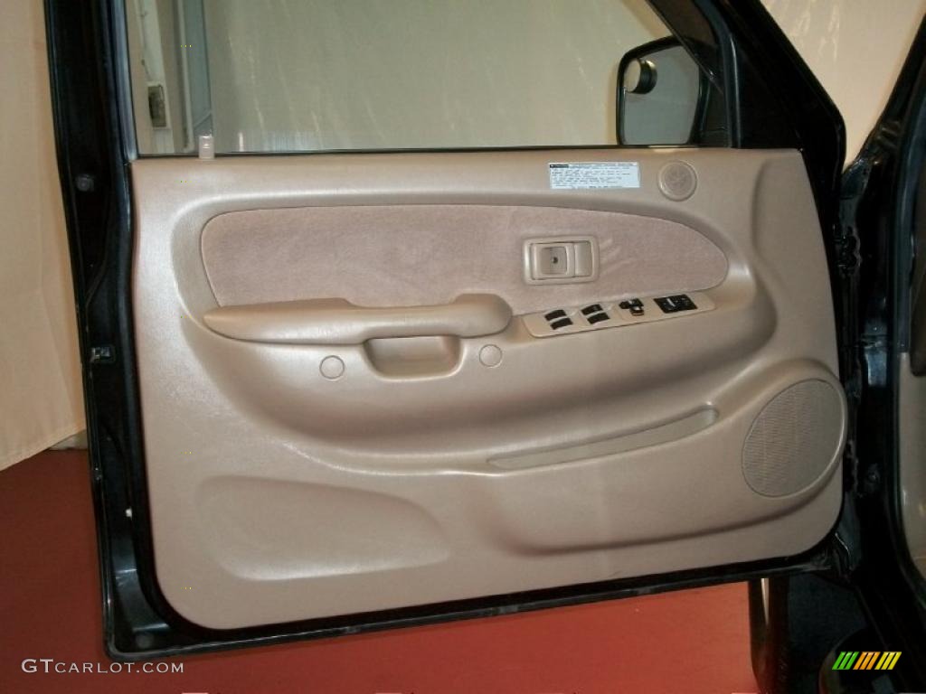 2003 Tacoma V6 TRD Double Cab 4x4 - Black Sand Pearl / Oak photo #9