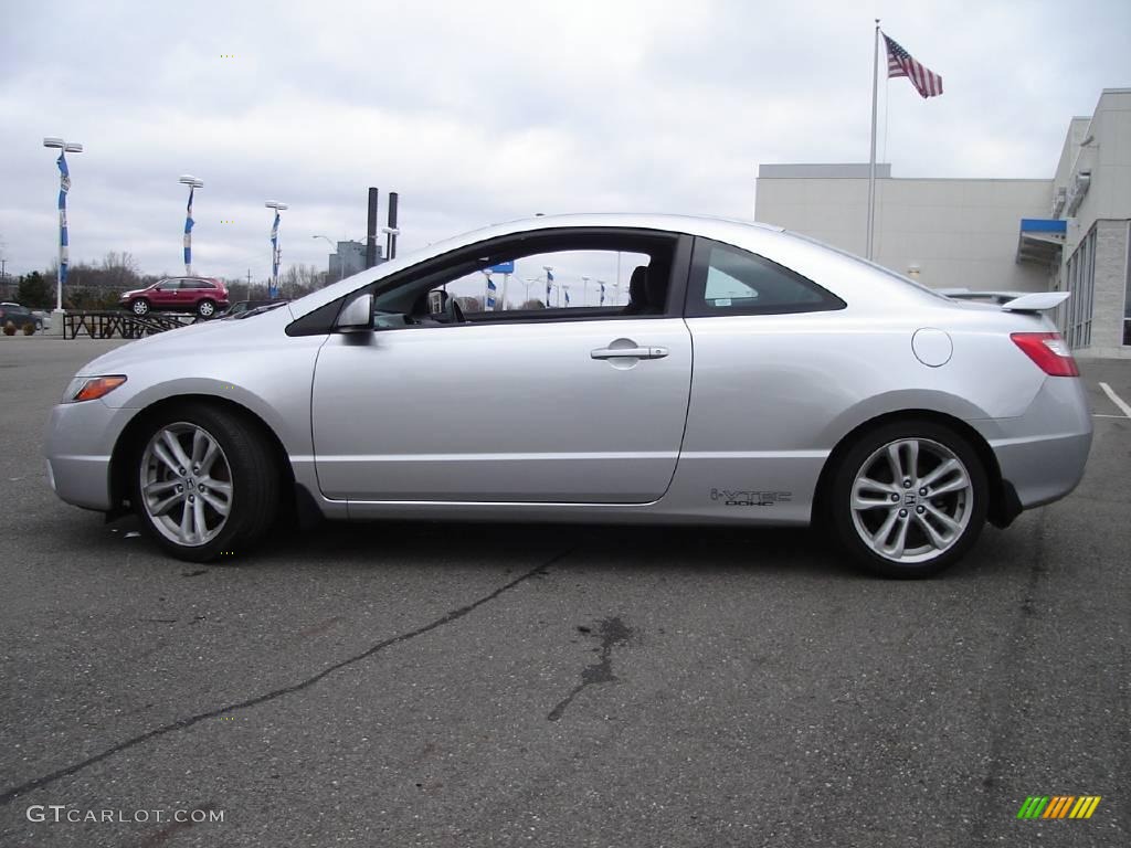 2006 Civic Si Coupe - Alabaster Silver Metallic / Black photo #2