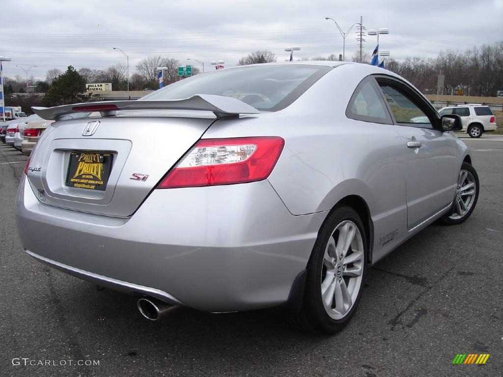 2006 Civic Si Coupe - Alabaster Silver Metallic / Black photo #5