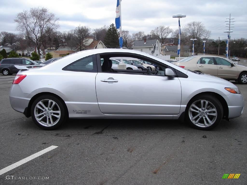 2006 Civic Si Coupe - Alabaster Silver Metallic / Black photo #6