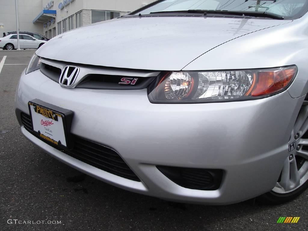 2006 Civic Si Coupe - Alabaster Silver Metallic / Black photo #9