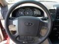 2008 Kia Sorento Beige Interior Steering Wheel Photo