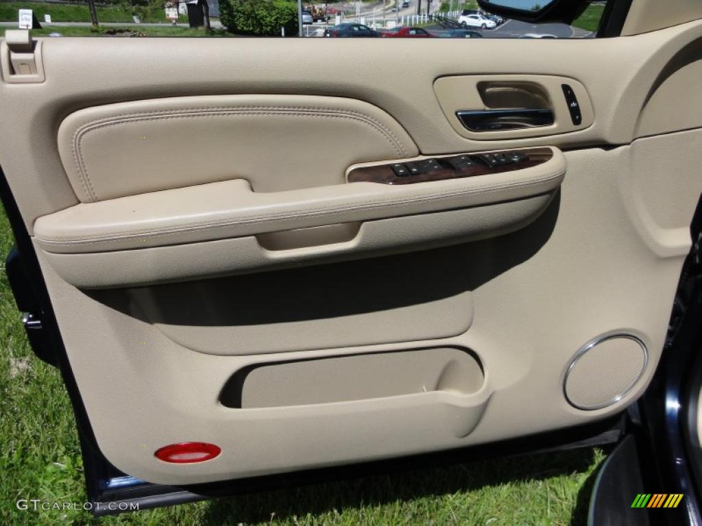 2009 Cadillac Escalade AWD Cocoa/Cashmere Door Panel Photo #49088358