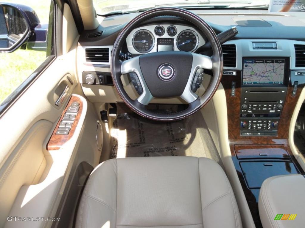 2009 Cadillac Escalade AWD Cocoa/Cashmere Dashboard Photo #49088523