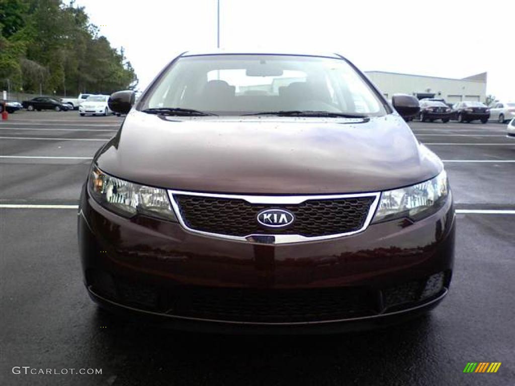 Dark Cherry 2011 Kia Forte EX Exterior Photo #49088550