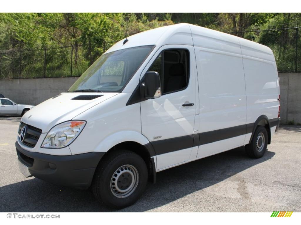 2011 Sprinter 2500 High Roof Cargo Van - Arctic White / Black photo #1