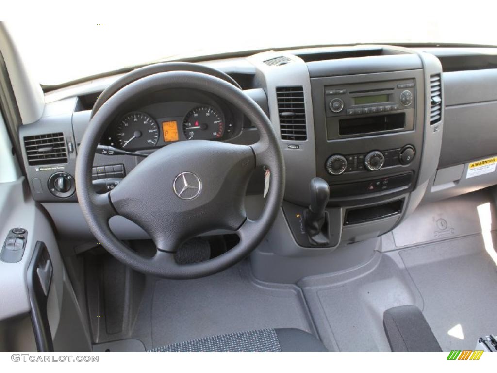 2011 Mercedes-Benz Sprinter 2500 High Roof Cargo Van Black Dashboard Photo #49089162