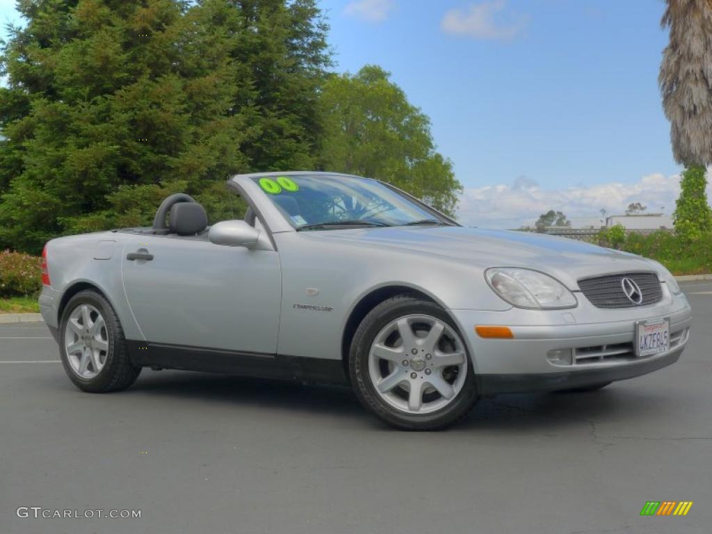 Brilliant Silver Metallic 2000 Mercedes-Benz SLK 230 Kompressor Roadster Exterior Photo #49089531