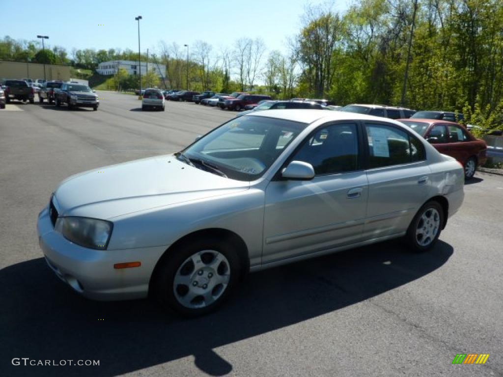 2002 Elantra GLS Sedan - Silver Pewter / Gray photo #3