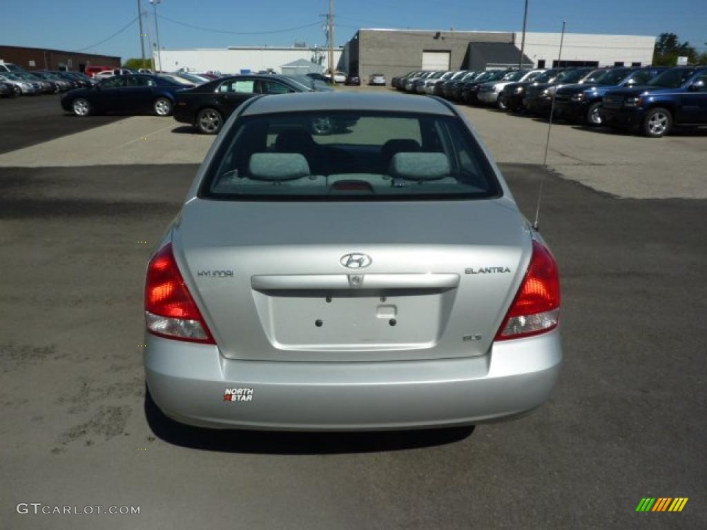 2002 Elantra GLS Sedan - Silver Pewter / Gray photo #5