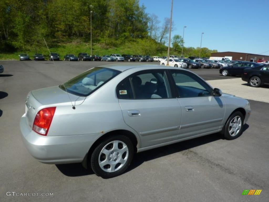 2002 Elantra GLS Sedan - Silver Pewter / Gray photo #6