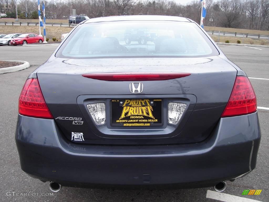 2007 Accord SE V6 Sedan - Graphite Pearl / Gray photo #4