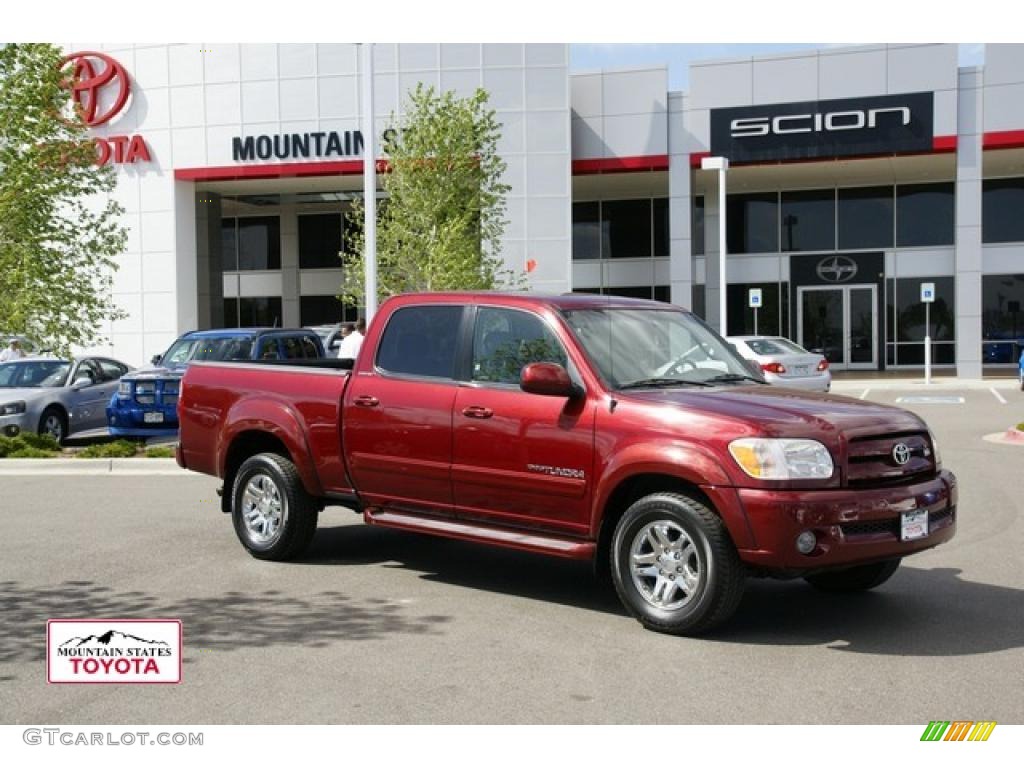 2006 Tundra Limited Double Cab - Salsa Red Pearl / Light Charcoal photo #1