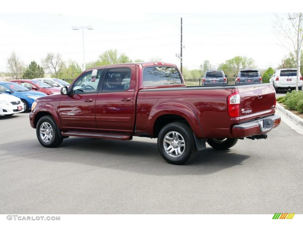2006 Tundra Limited Double Cab - Salsa Red Pearl / Light Charcoal photo #4