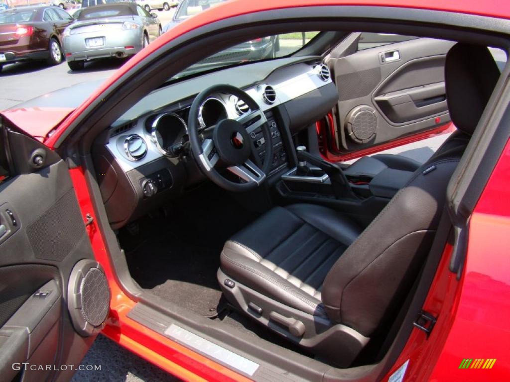 Dark Charcoal Interior 2009 Ford Mustang Racecraft 420S Supercharged Coupe Photo #49095857