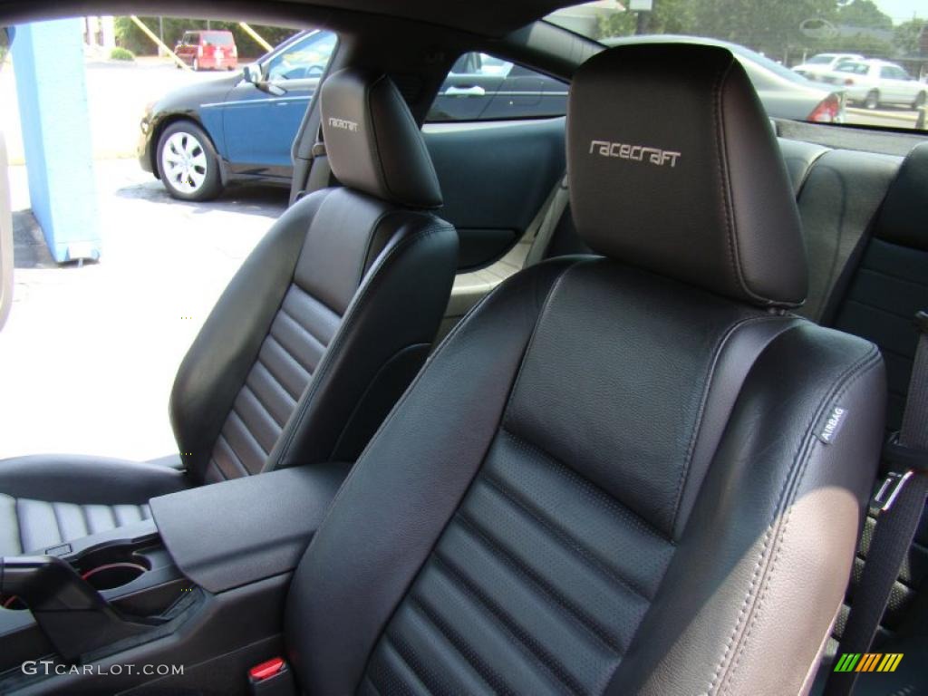 Dark Charcoal Interior 2009 Ford Mustang Racecraft 420S Supercharged Coupe Photo #49095888
