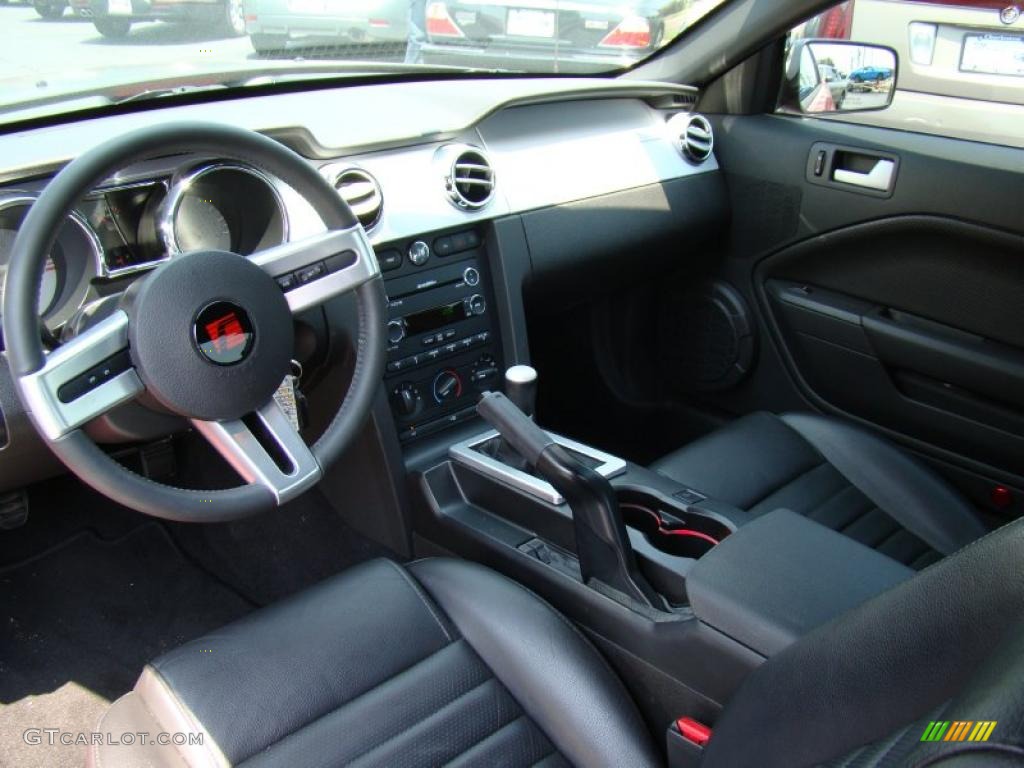 Dark Charcoal Interior 2009 Ford Mustang Racecraft 420S Supercharged Coupe Photo #49095965