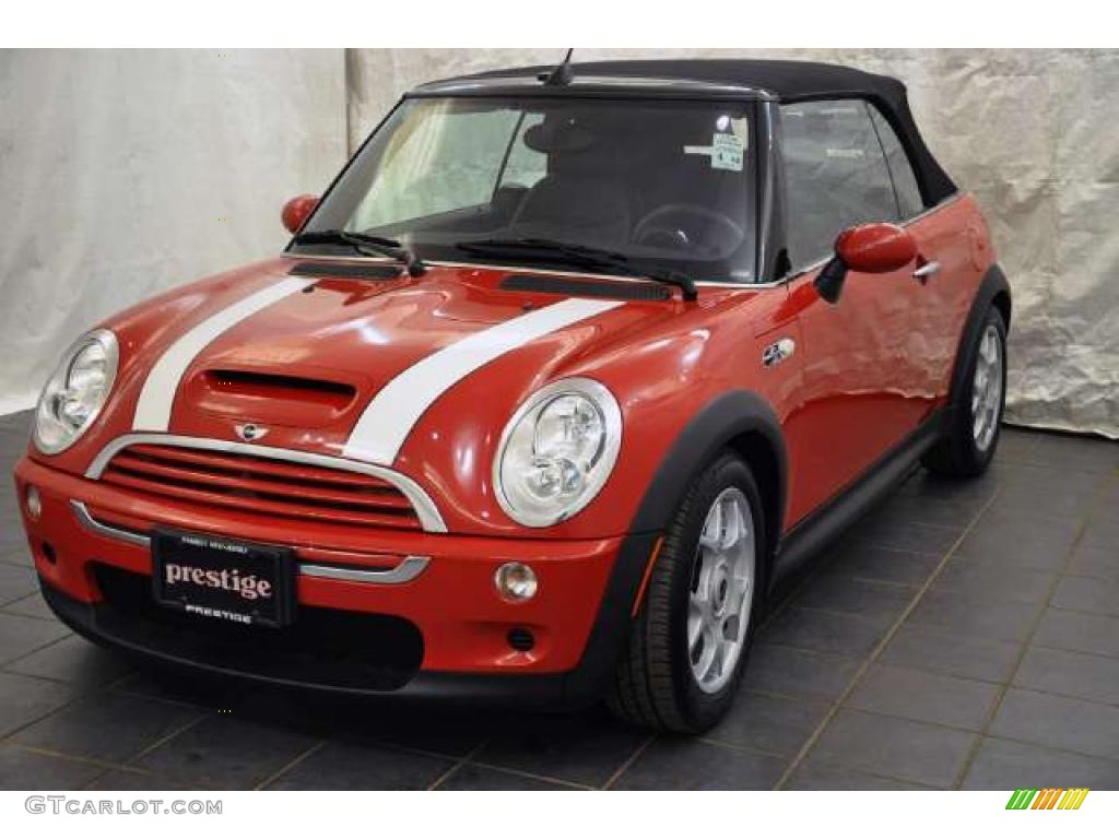 2008 Cooper S Convertible - Chili Red / Panther Black photo #1