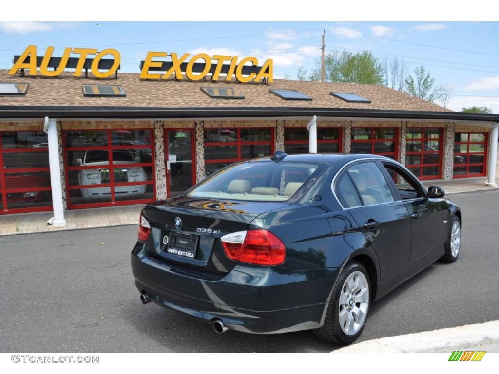 2008 3 Series 335xi Sedan - Deep Green Metallic / Beige photo #3