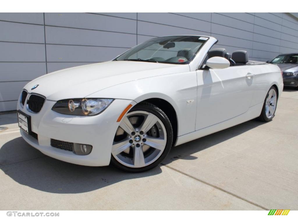 2008 3 Series 335i Convertible - Alpine White / Gray photo #1