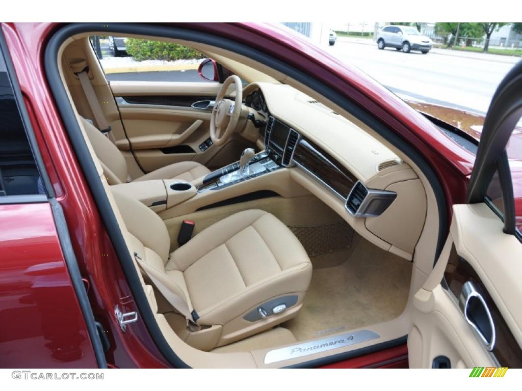 Luxor Beige Interior 2011 Porsche Panamera 4 Photo #49099235