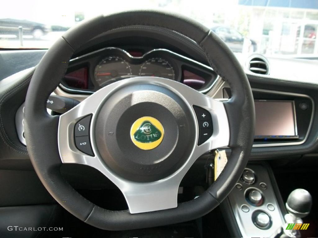 2011 Lotus Evora Coupe Black Steering Wheel Photo #49099937
