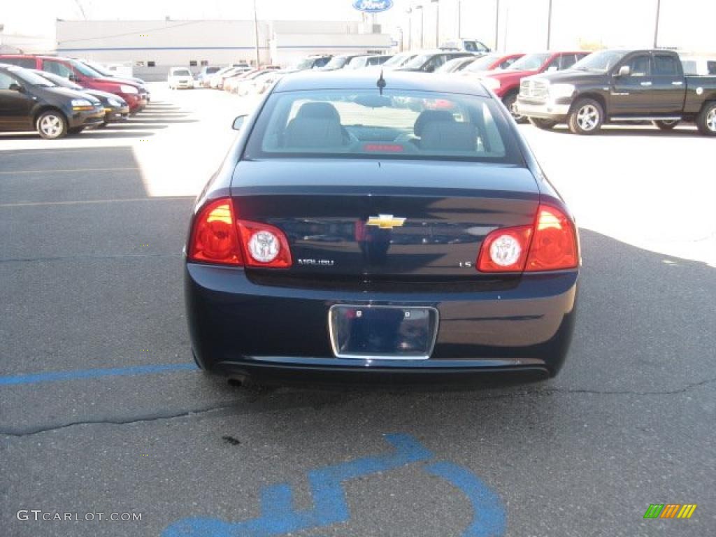 2008 Malibu LS Sedan - Imperial Blue Metallic / Titanium Gray photo #8