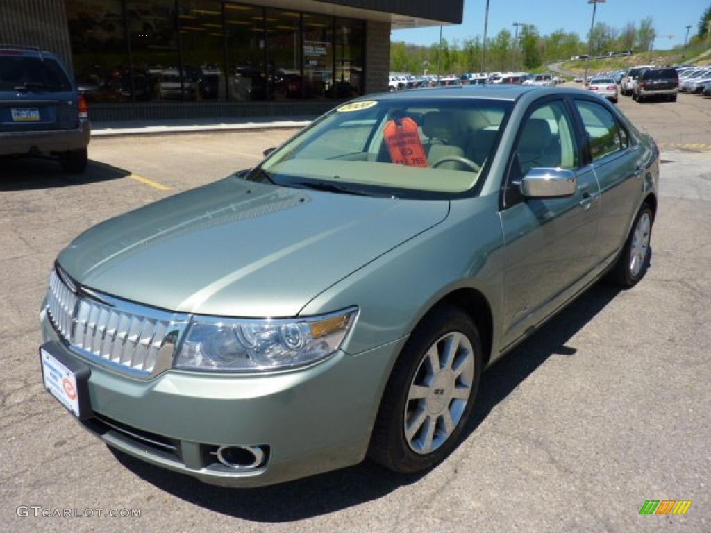 2008 MKZ AWD Sedan - Moss Green Metallic / Sand photo #8